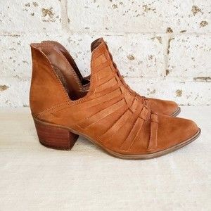 Steven by Steve Madden Dova Ankle Booties Chestnut Brown Fall Shoes Size 7